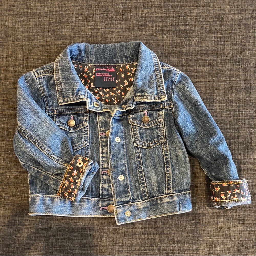 Toddler girl jean jacket, size 2T